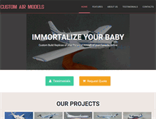 Tablet Screenshot of customairmodels.com